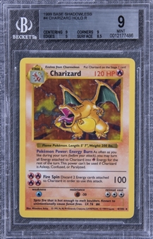1999 Pokemon Game #4 Charizard, Shadowless – BGS MINT 9